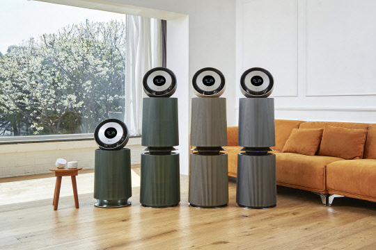 LG전자의 오브제컬렉션 360˚공기청정기 알파 제품 사진. <LG전자 제공>